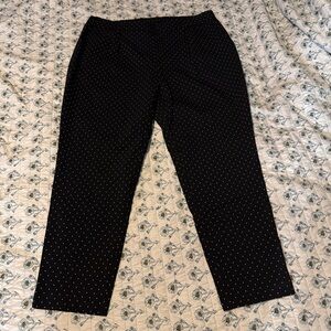 Topshop Black and White Polka Dot Pants